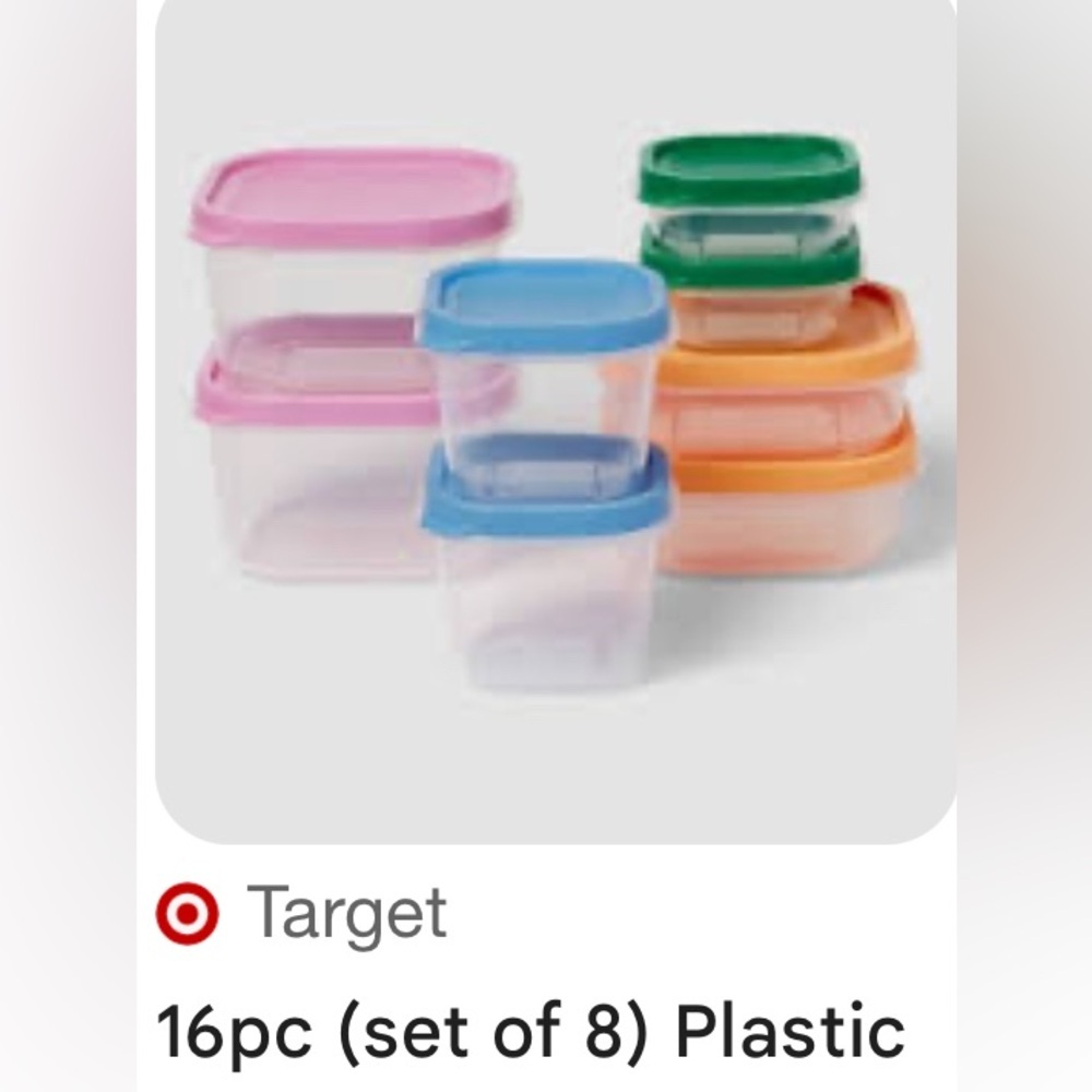 New-8 Food Storage Container Set
Multi color freezer & dishwasher safe